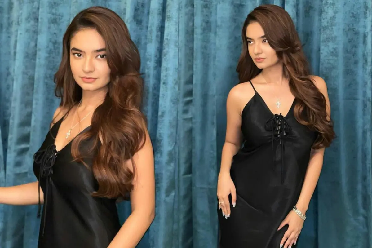 Anushka Sen Poses In A Hot Photoshoot In A Black Gown Fans Say Omg 3182